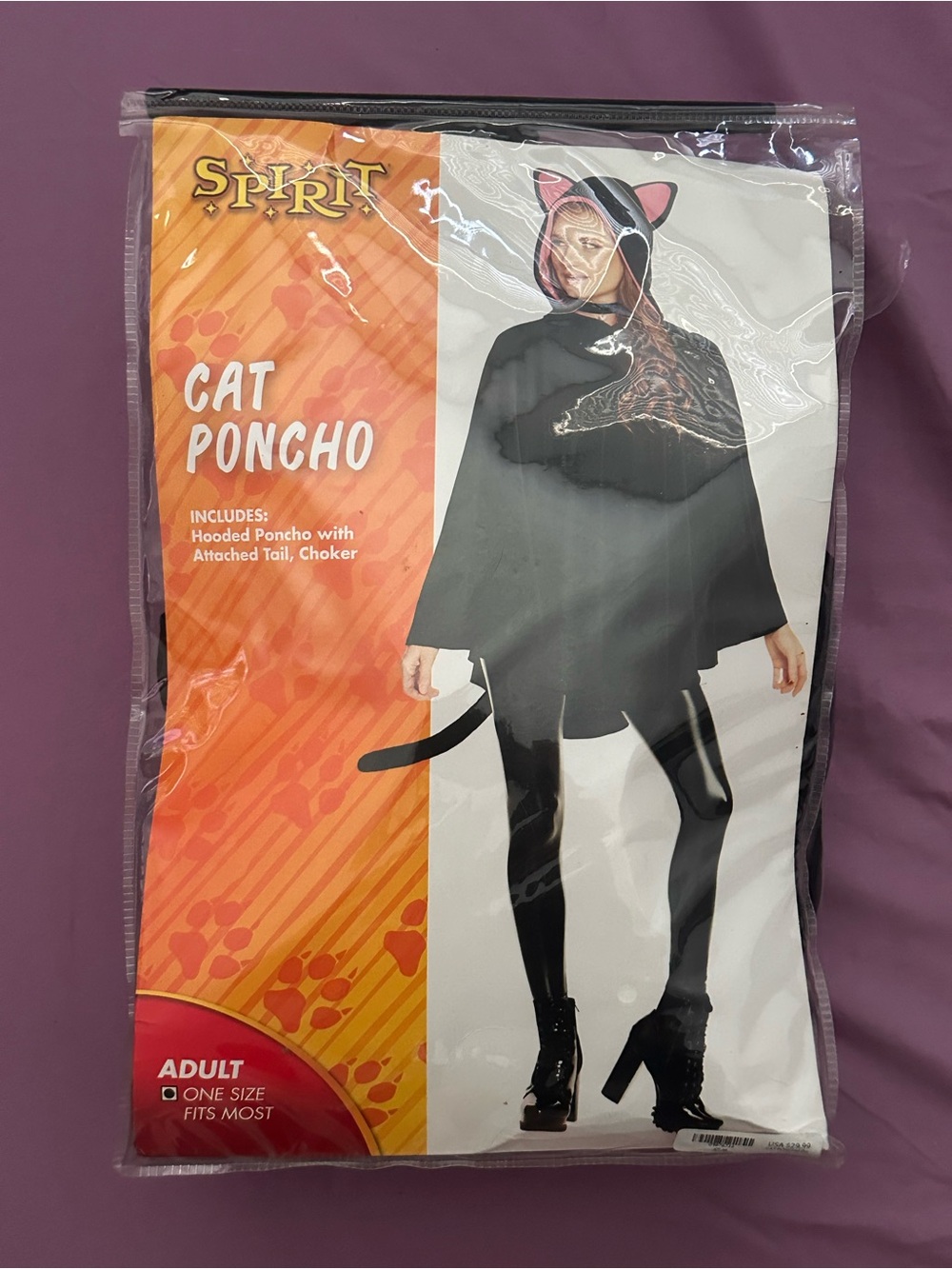 Cat poncho costume!